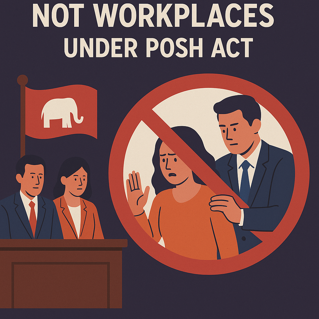 Political Parties Not Workplaces Under POSH Act