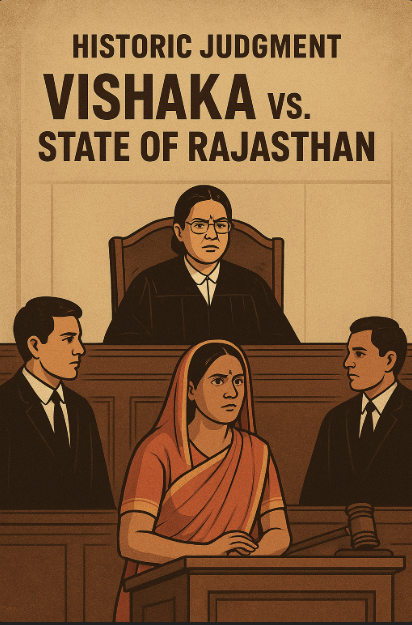 the Supreme Court delivering the historic judgment in Vishaka vs. State of Rajasthan, which laid the foundation for India’s POSH Act, 2013.